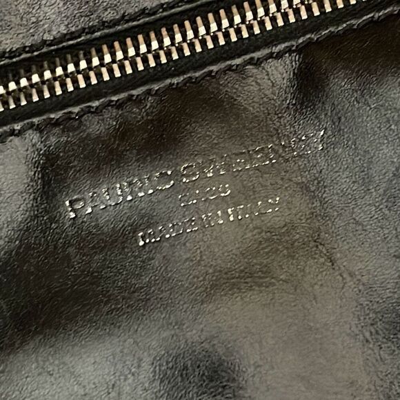 Pauric Sweeney Womens Leather Phyton Braided Shoulder Bag Black Brown Medium - Picture 9 of 9